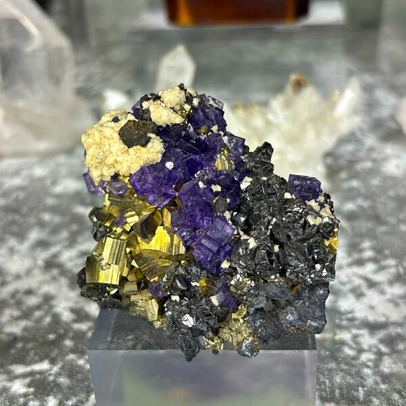 Pyrite Fluorite from Ojuela Mexico 🇲🇽 OM03